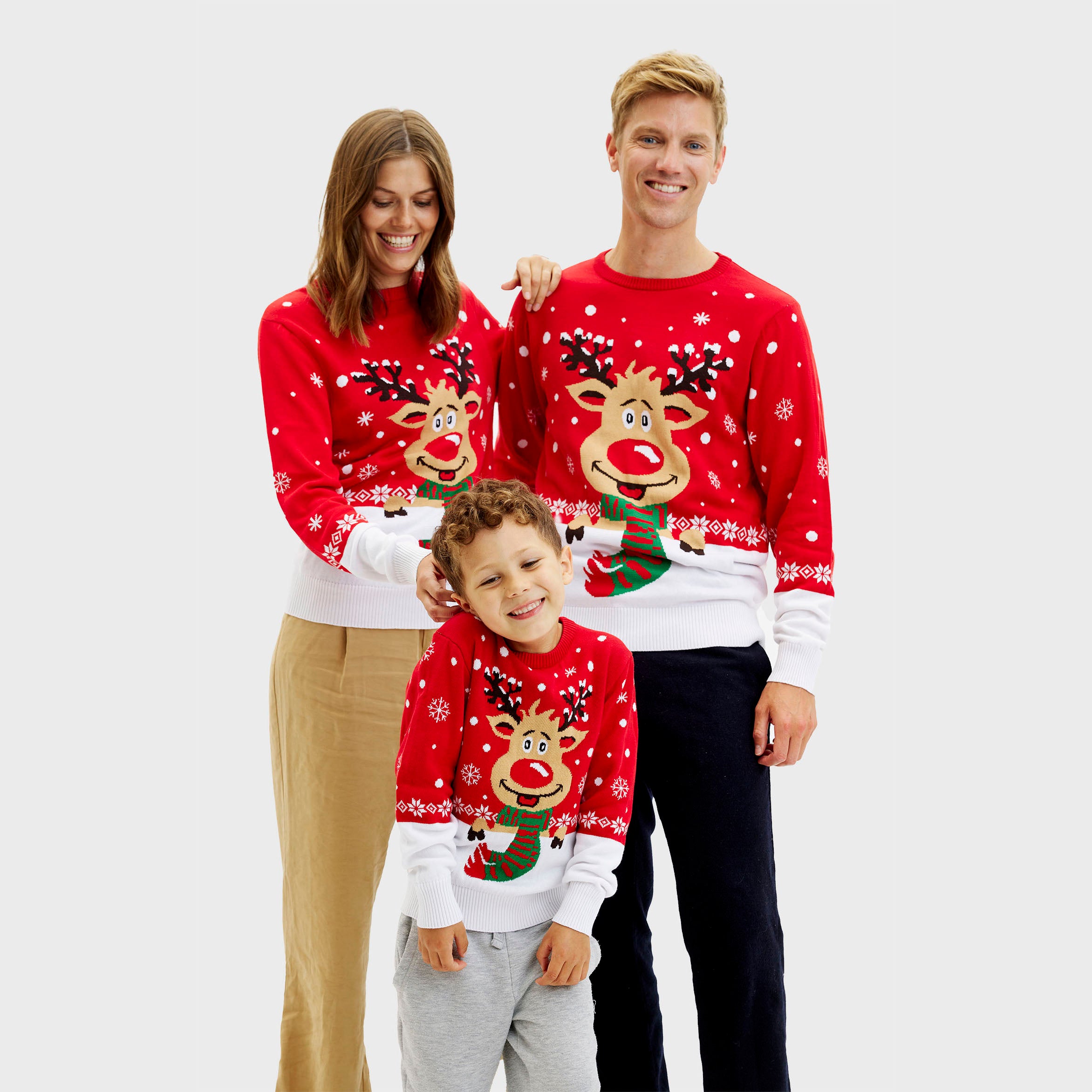 Rudolfs Kersttrui Rood - Dames.